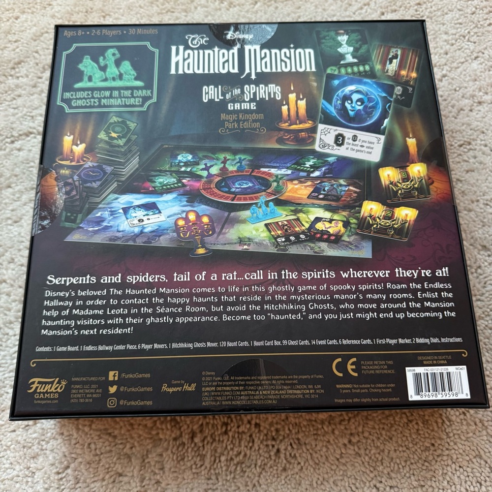 Disney Haunted Mansion Call of the Spirits Game - Picture 5 of 7